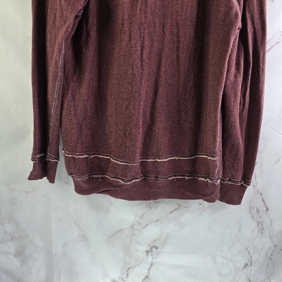 Wilfred Free Cardigan Women Small Red Button Lightweight Top Slouchy Aritzia - Picture 7 of 12